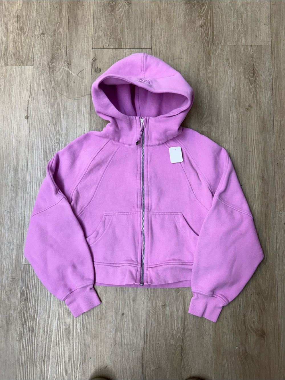 Lululemon Athletica Scuba Pink 1/2 Zip Pullover Hoodie Fleece Pockets Xs/S